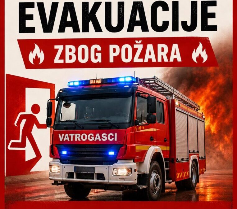 NAJAVA EVAKUACIJSKE VJEŽBE U CENTRU „LIČE FARAGUNA“ LABIN